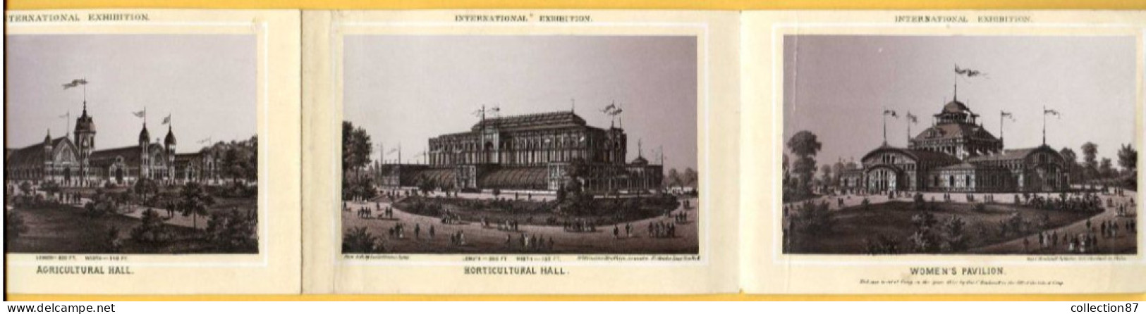 CENTENNIAL EXHIBITION PHILADELPHIA < Notebook of 24 views of the exhibition all visible