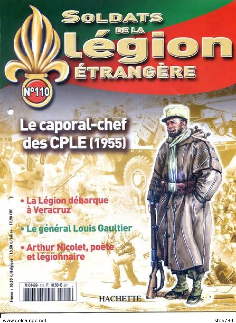 N° 110 Caporal Chef CPLE , Légion à Veracruz , General Louis Gaultier , Arthur Nicolet , Soldats Légion étrangère - Francese