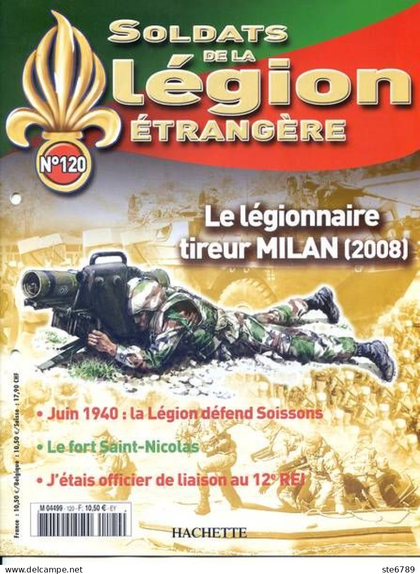 N° 120 Légionnaire Tireur MILAN , Juin 1940 Soissons , Fort Saint Nicolas , 12° REI , Soldats Légion étrangère - French