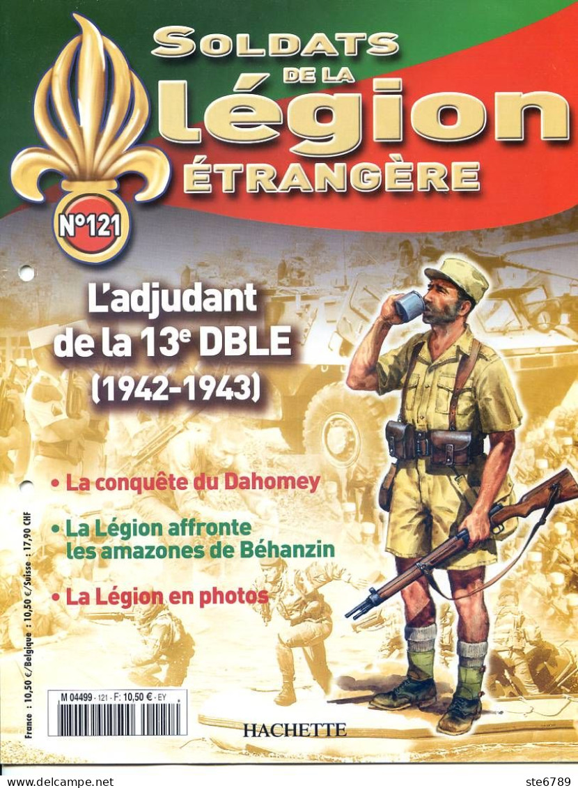 N° 121 Adjudant 13° DBLE 1942 1943  Dahomey , Amazones Béhanzin , Soldats Légion étrangère - French