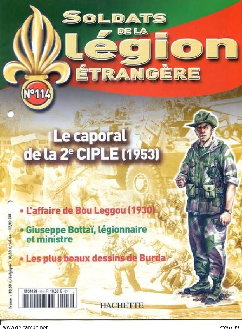 N° 114 Caporal 2° CIPLE , Affaire Bou Leggou , Giuseppe Bottai , Dessins Burda , Soldats Légion étrangère - Frans