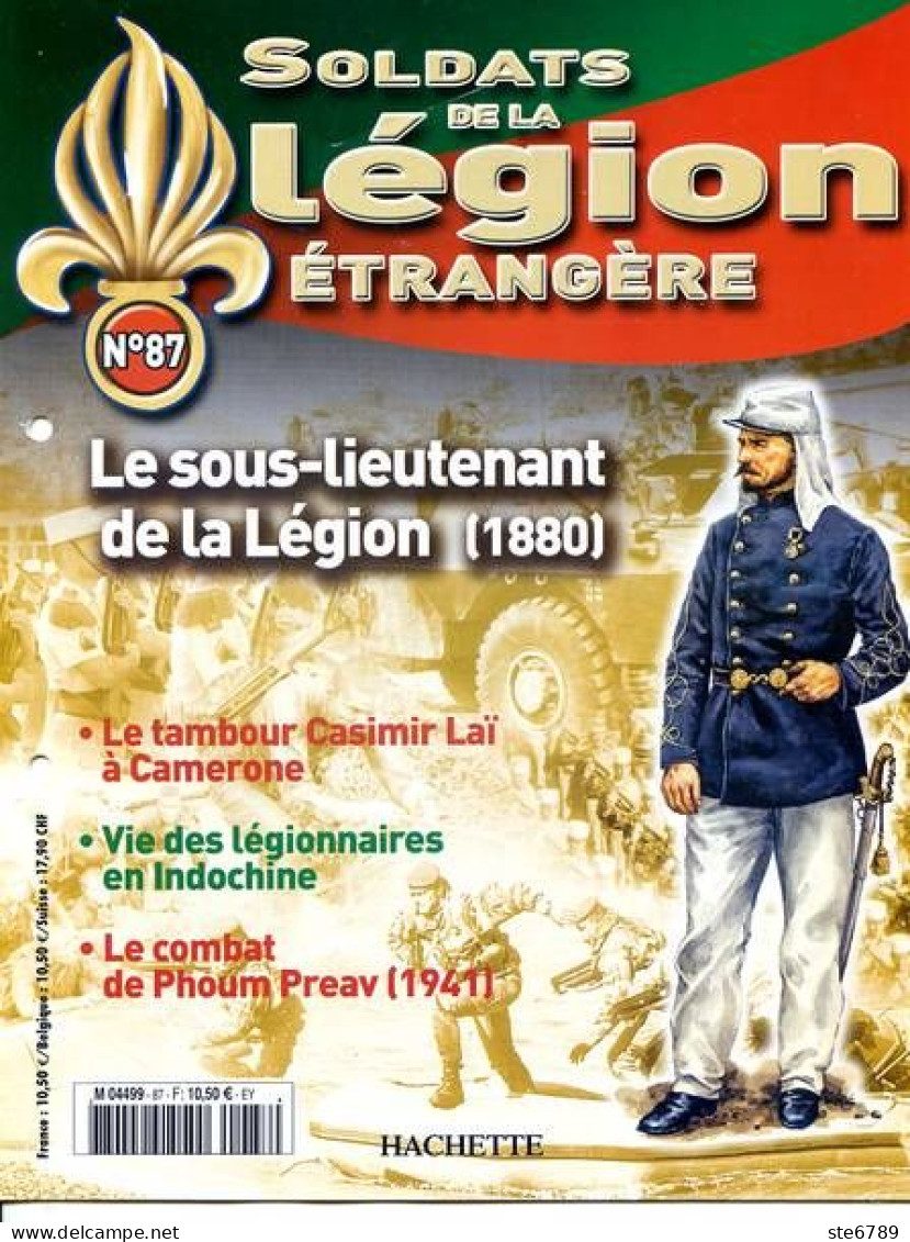 N° 87 Sous Lieutenant 1880 , Tambour Casimir Lai , Vie En Indochine , Phoum Preav 1941 ,  Soldats Légion étrangère - Francese
