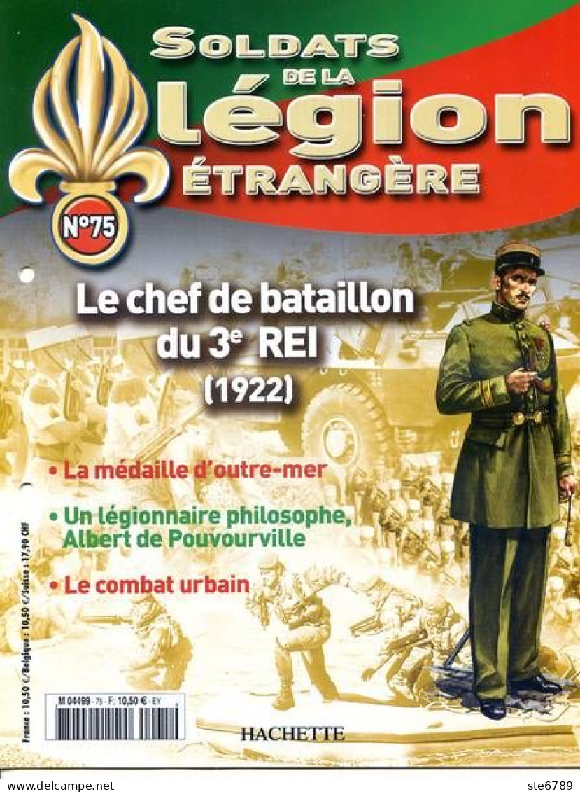 N° 75 Chef Bataillon 3° REI , Medaille Outremer , Albert De Pouvourville , Combat Urbain ,  Soldats Légion étrangère - Francese