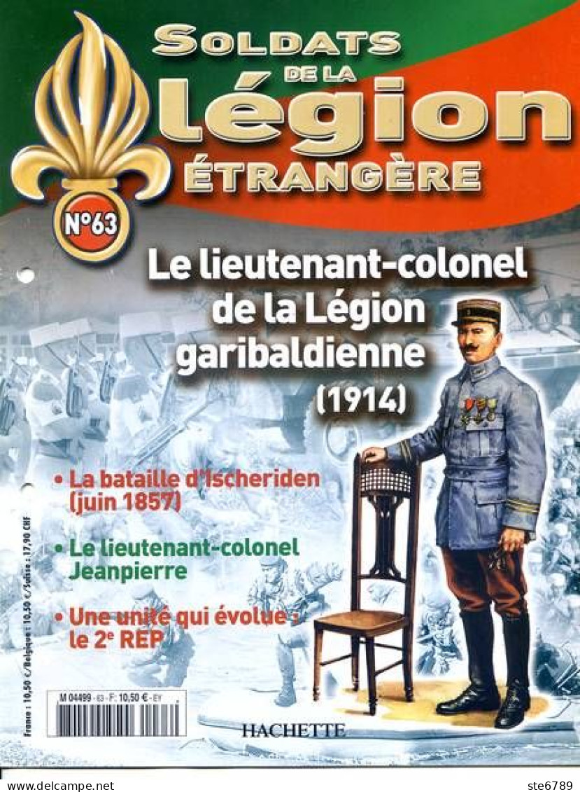 N° 63 Bataille Ischeriden , Lieutenant Colonel Jeanpierre , Le 2° REP ,  Soldats Légion étrangère - Francese