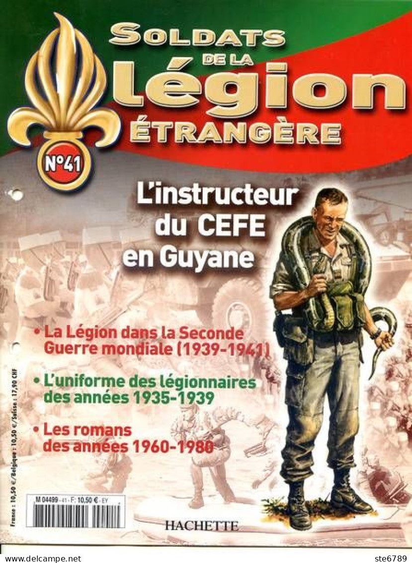 N° 41 Instructeur CEFE Guyane , Guerre Mondiale 1939 , Uniformes , MAS 36 , Romans 1960 80 , Soldats Légion étrangère - French