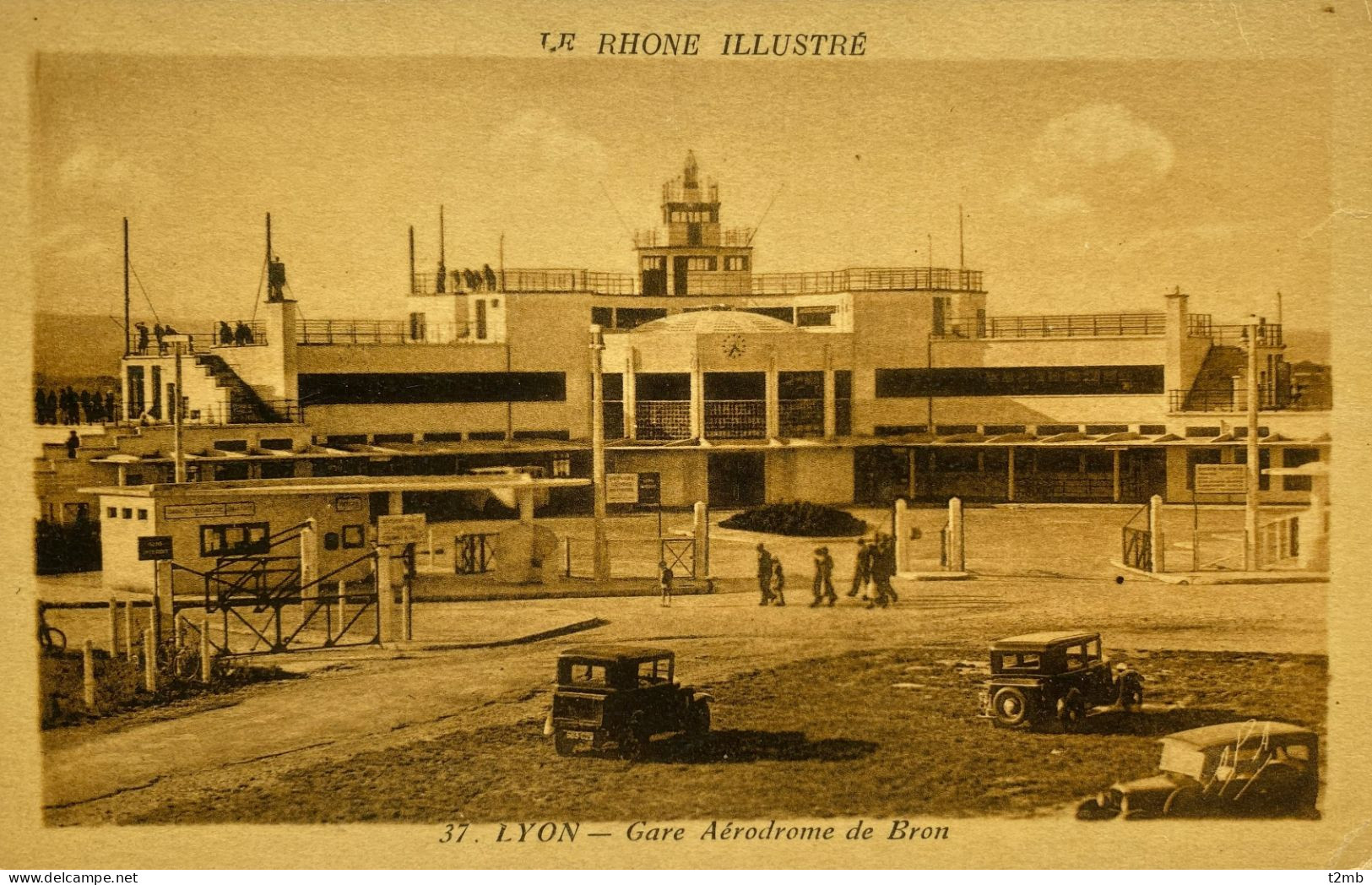 CPA LYON - Gare Aérodrome De Bron (sur Les Communes De CHASSIEU Et SAINT-PRIEST) - Saint Priest
