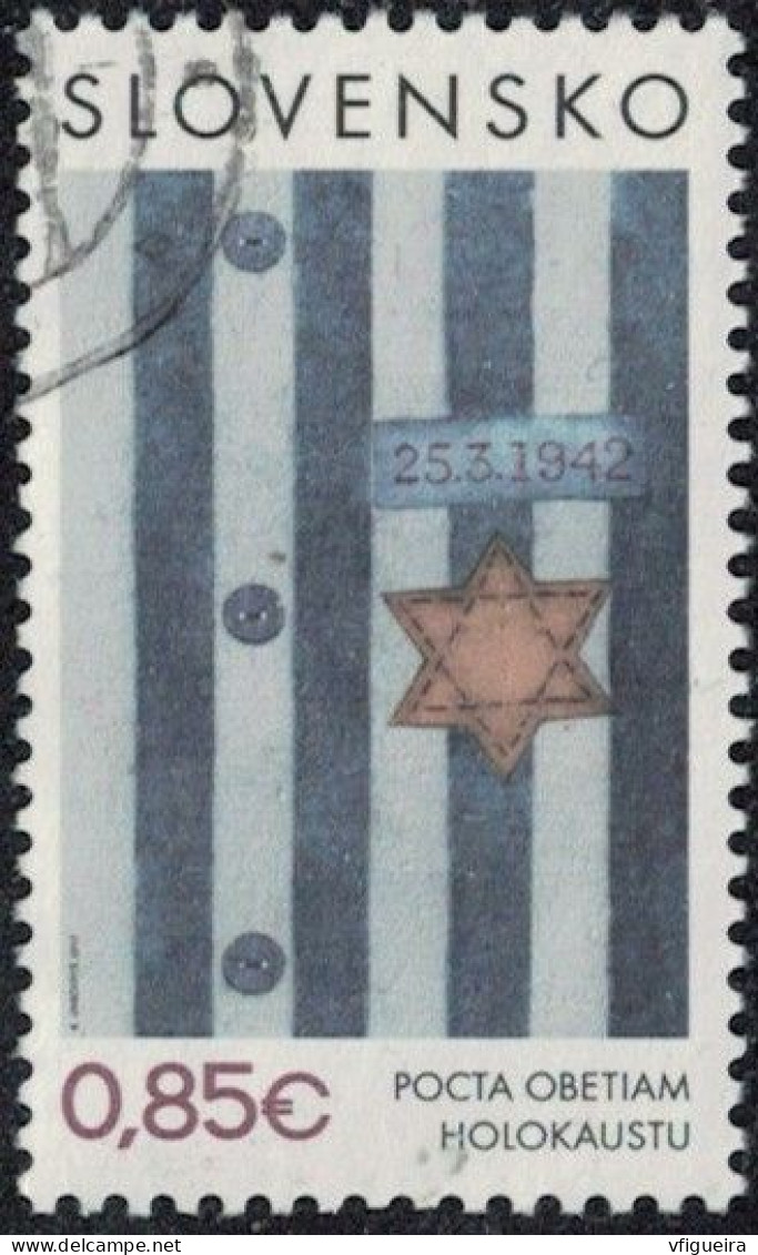 Slovaquie 2017 Oblitéré Used Hommage Aux Victimes De L'Holocauste Y&T SK 713 SU - Used Stamps