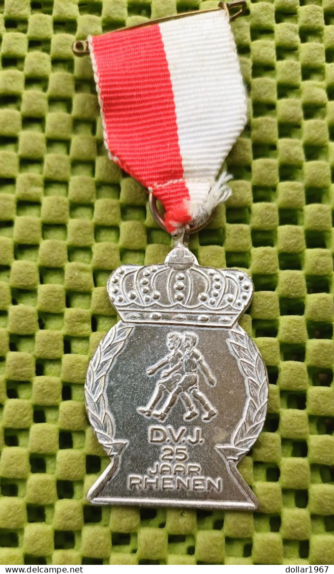 Medaille - D.V.J. 25 Jaar Rhenen  -  Original Foto  !!  Medallion  Dutch - Autres & Non Classés