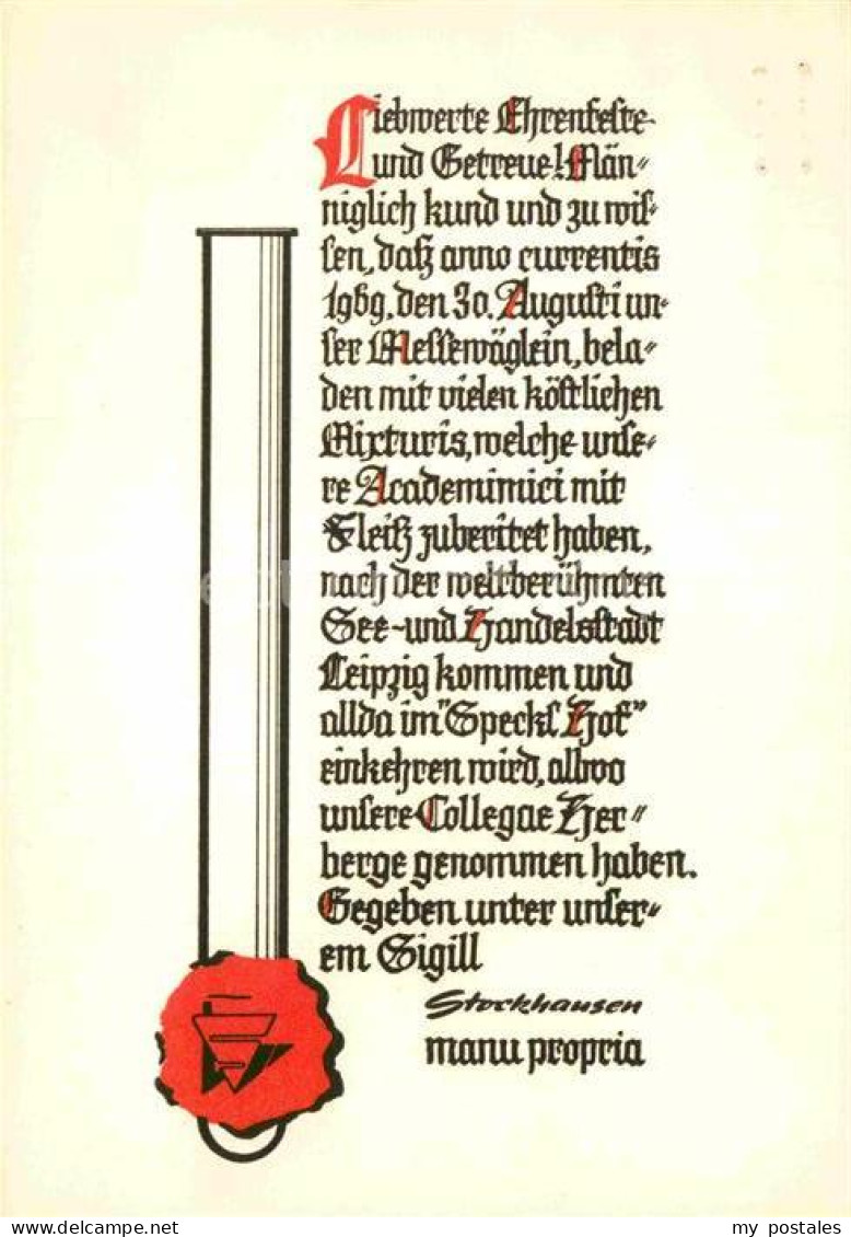 72930498 Oberfrohna Messe Einladung Chemische Fabrik Stockhausen KG Gedicht Ober - Limbach-Oberfrohna