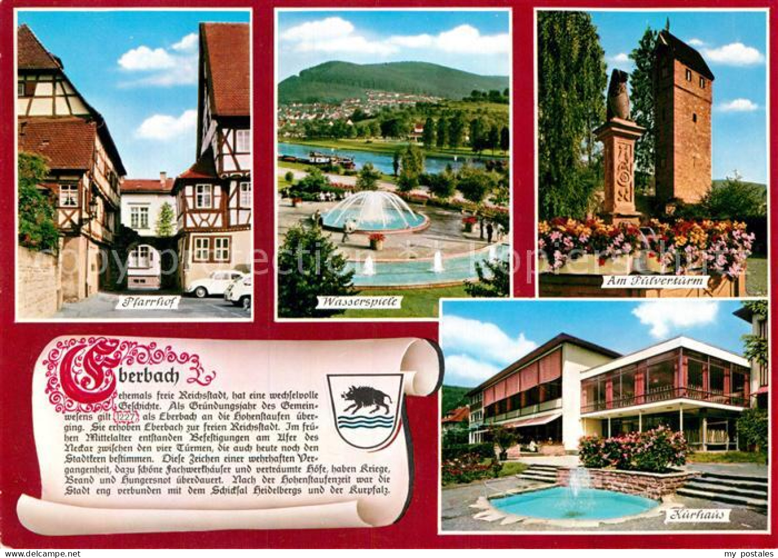 72929948 Eberbach Neckar Pfarrhof Wasserspiele Am Pulverturm Kurhaus Eberbach - Eberbach