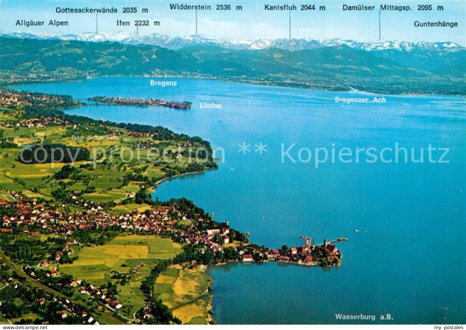 72929682 Wasserburg Bodensee Fliegeraufnahme Obersee Wasserburg - Wasserburg A. Bodensee