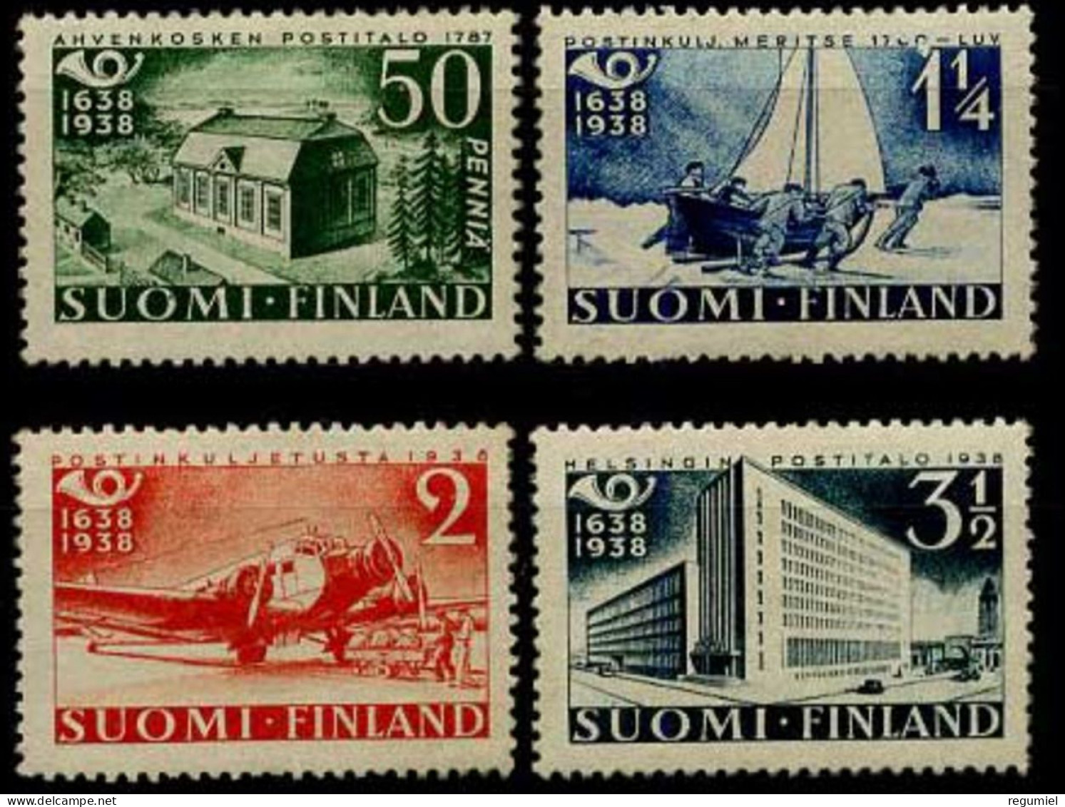 Finlandia 0205/208 * Charnela. 1938 - Nuovi