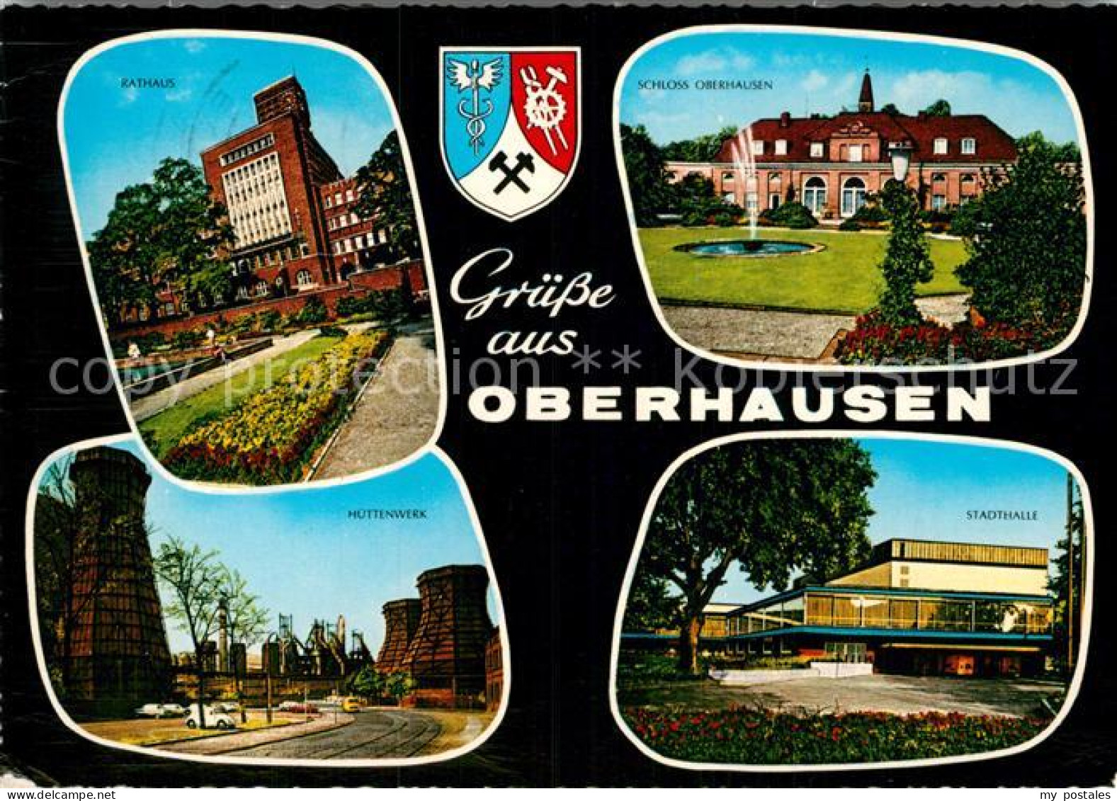 72929540 Oberhausen Rathaus Schloss Stadthalle Huettenwerk Oberhausen - Oberhausen