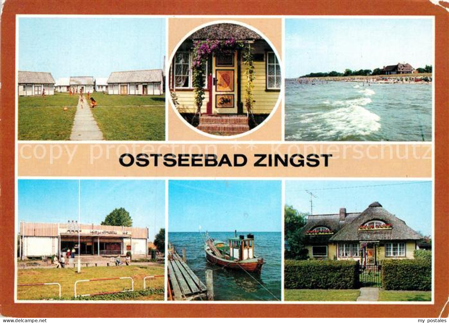 72929253 Zingst Ostseebad Bungalowdorf Kaufhalle Fischerboot Rohrdachhaus  Zings - Zingst
