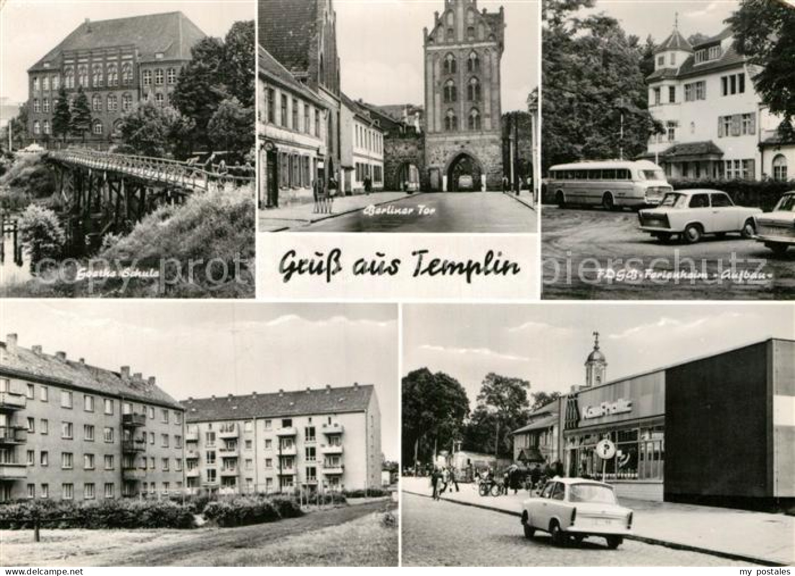 72929209 Templin Ferienheim Aufbau Berliner Tor Goethe Schule Templin - Templin