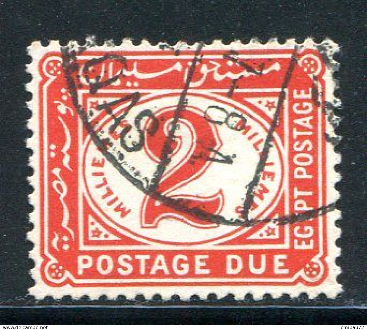 EGYPTE- Taxe Y&T N°21- Oblitéré - 1915-1921 Protectorat Britannique