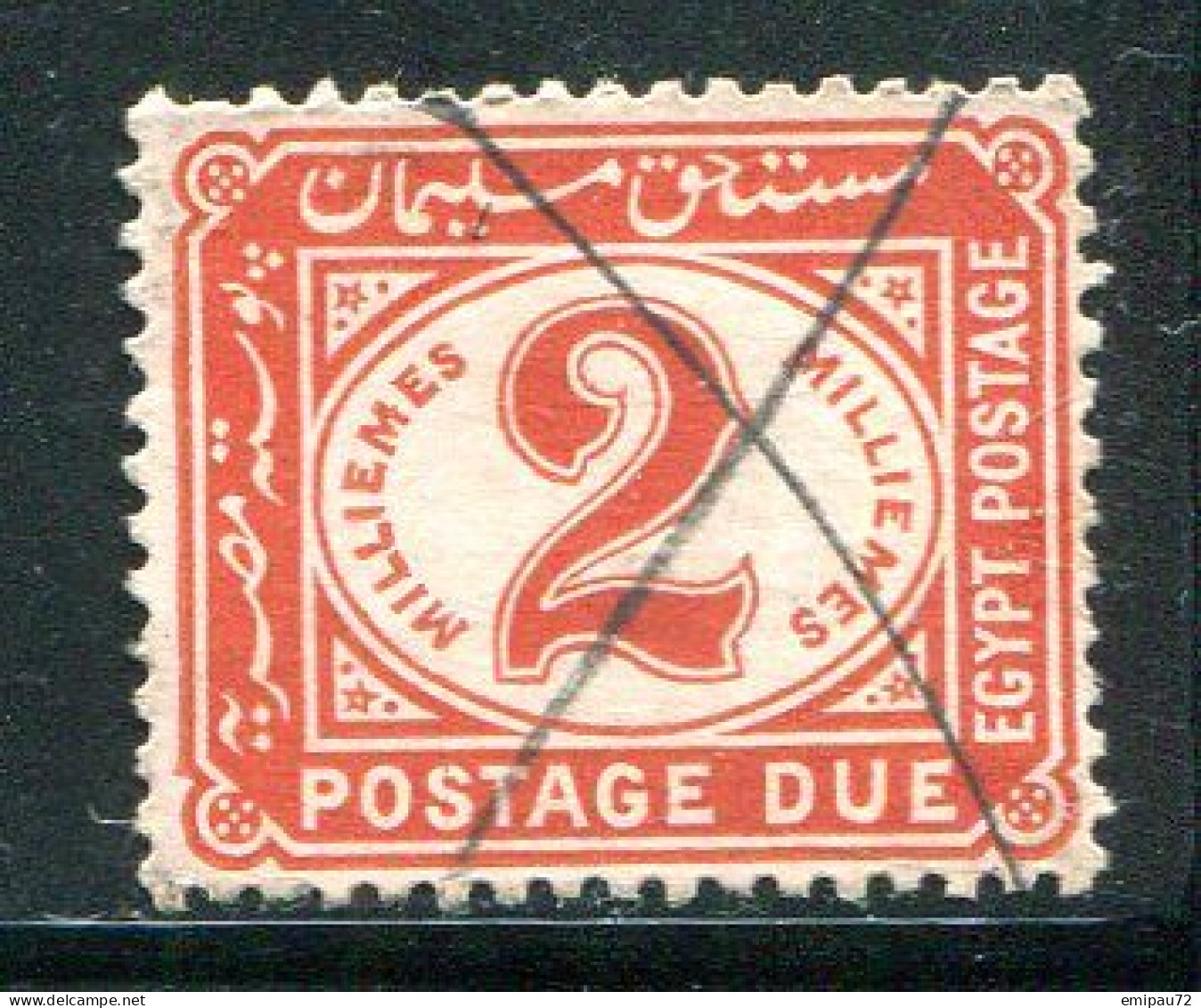 EGYPTE- Taxe Y&T N°21- Oblitéré - 1915-1921 Protettorato Britannico