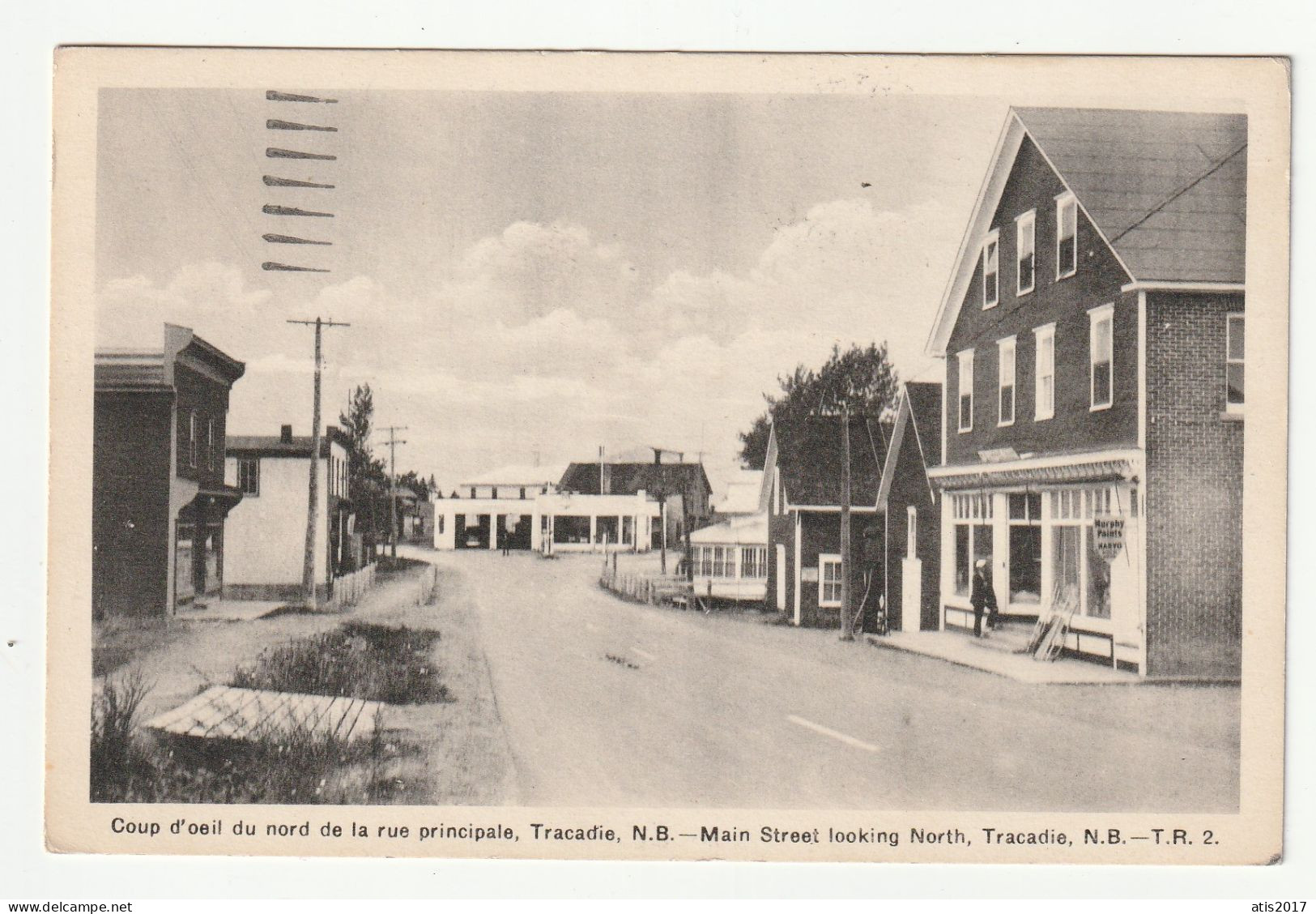 N. B. - TRACADIE - Main Street Looking North -  Pc 1950/60s - Altri & Non Classificati
