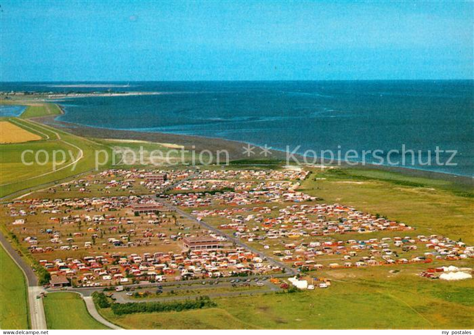 72928451 Hooksiel Nordseebad Fliegeraufnahme Campingplatz Wangerland - Wangerland