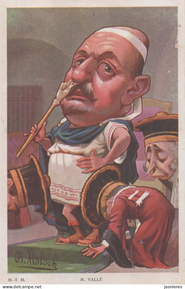 CPA MOLOCH - Caricature Politique - Humour - M. VALLE - Non écrite - Moloch