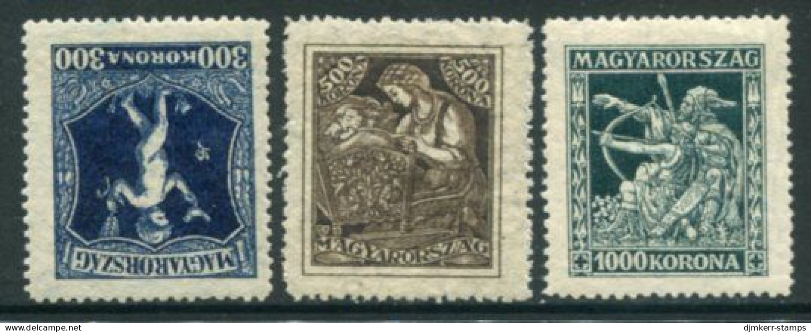 HUNGARY 1924 Tuberculosis Campaign  MNH / **.  Michel 380-82 - Unused Stamps