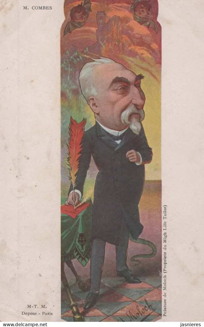 CPA MOLOCH - Caricature Politique - Humour - M. COMBES - 1905 - Moloch