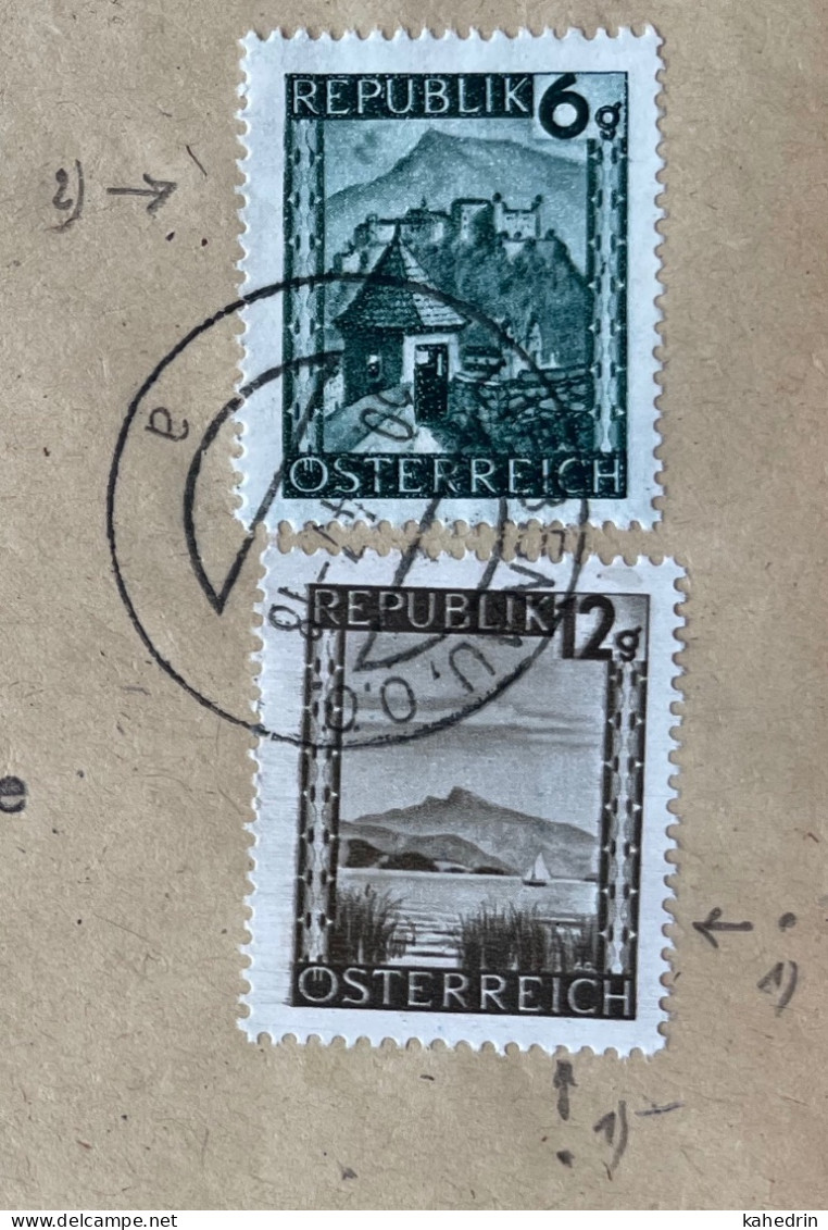 Österreich / Austria 1947, Plattenfehler / Druckzufälligkeit Mi. # 741 + 747, Bitte Lesen! - Errors & Oddities