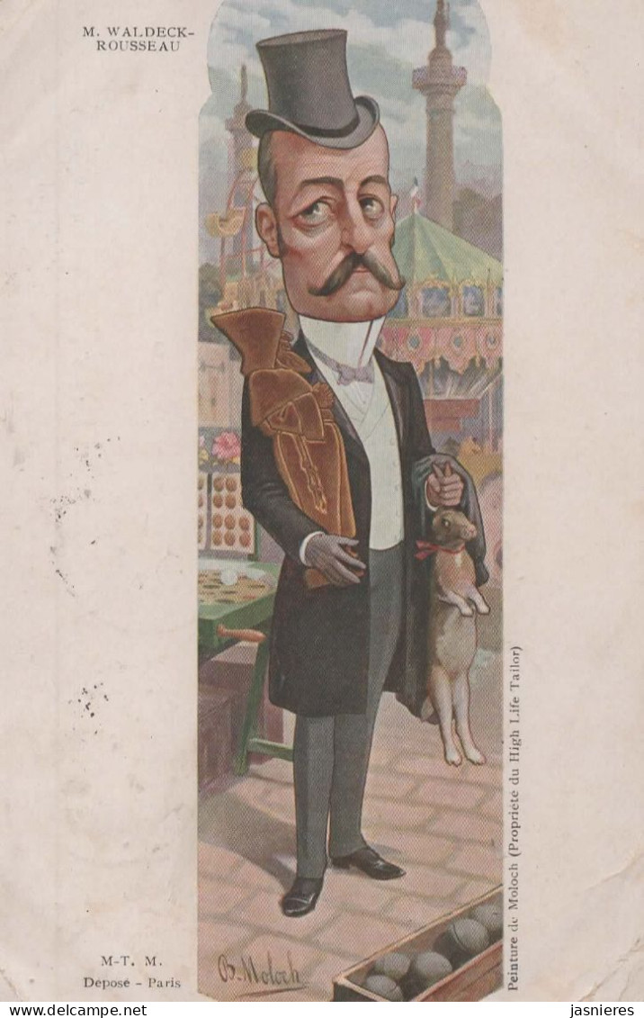 CPA MOLOCH - Caricature Politique - Humour - M. WALDECK-ROUSSEAU - 1905 - Moloch