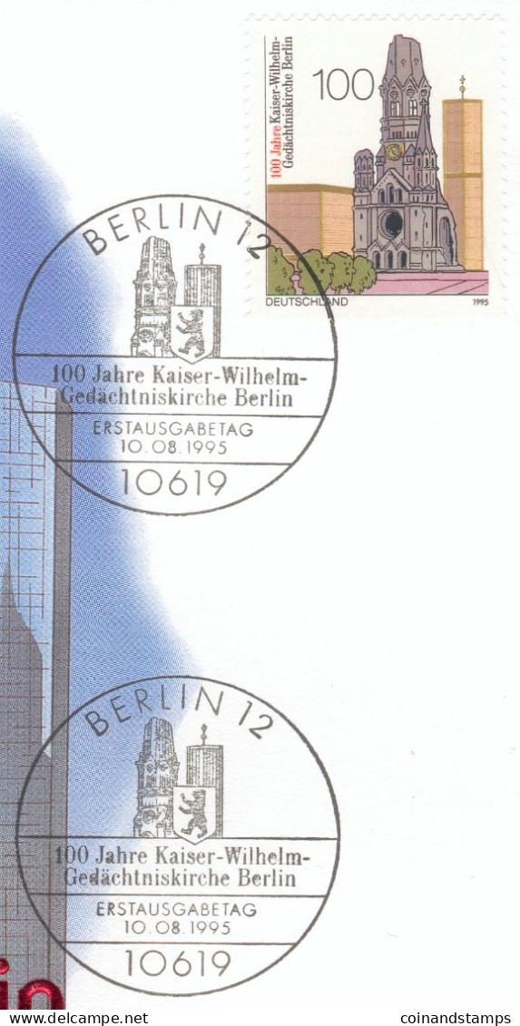 New Guinea 1000 FRANCS 1994 Colorcoin "100 Year's Of Berlin Kaiser-Wilhelm-Gedächniskirche" UNC. + Zertifikat - Guinea Bissau