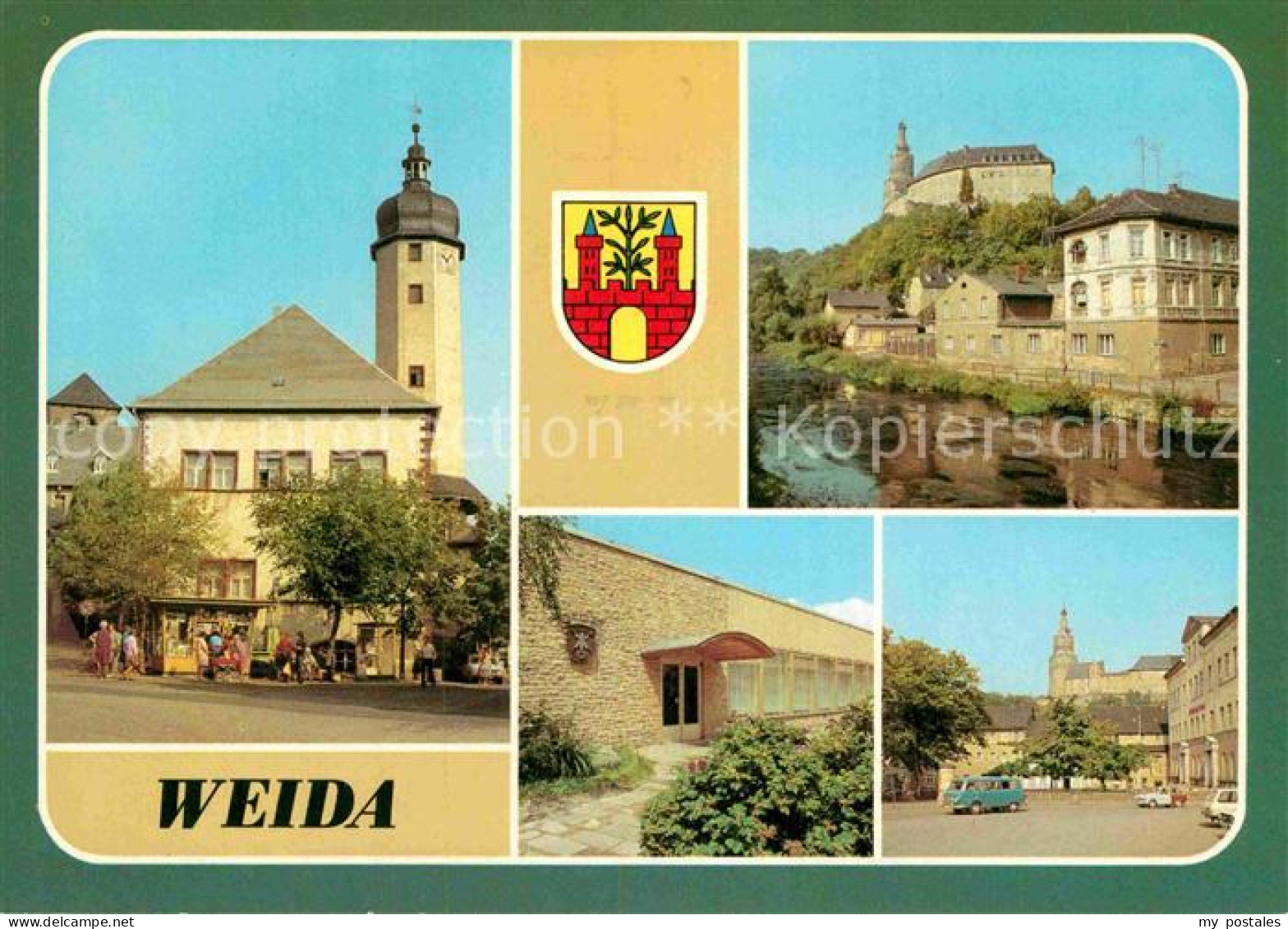 72927892 Weida Thueringen Rathaus Markt Osterburg Konsumgaststaette Platz Der Fr - Weida