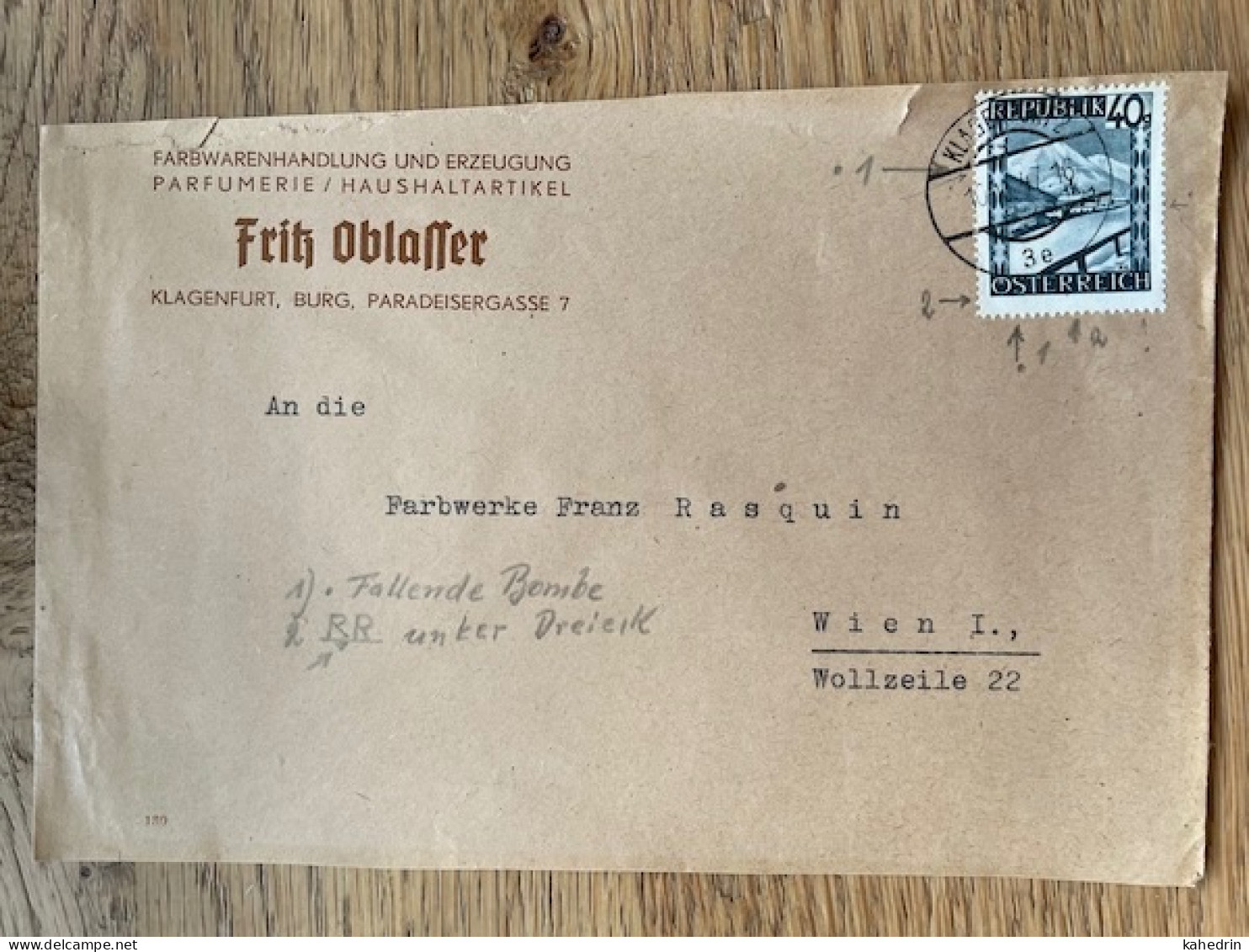 Österreich / Austria 1947, Plattenfehler / Druckzufälligkeit Mi. # 757, Bitte Lesen! - Errores & Curiosidades