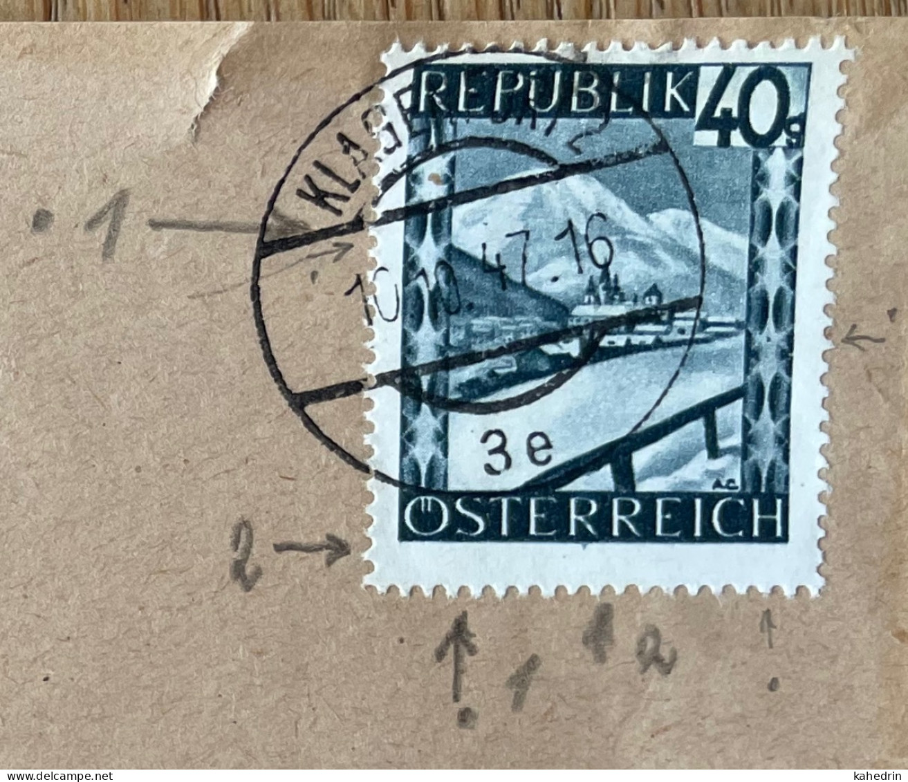 Österreich / Austria 1947, Plattenfehler / Druckzufälligkeit Mi. # 757, Bitte Lesen! - Abarten & Kuriositäten