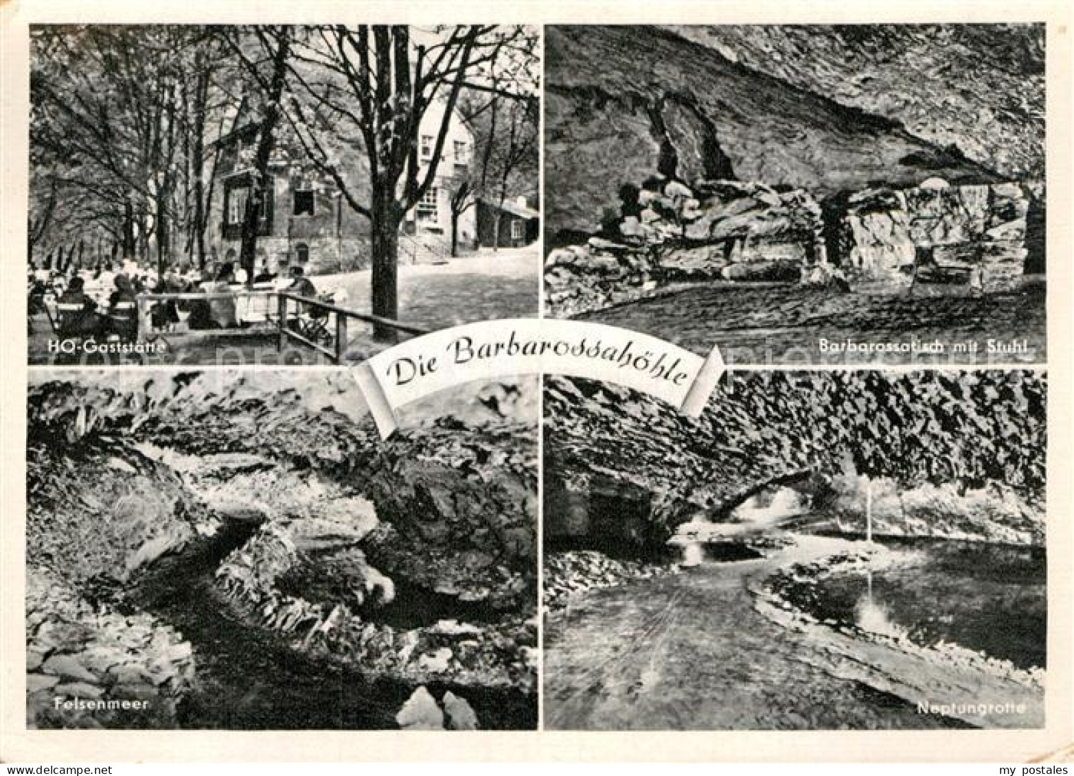 72927528 Kyffhaeuser Barbarossahoehle Felsenmeer Neptungrotte Bad Frankenhausen - Bad Frankenhausen