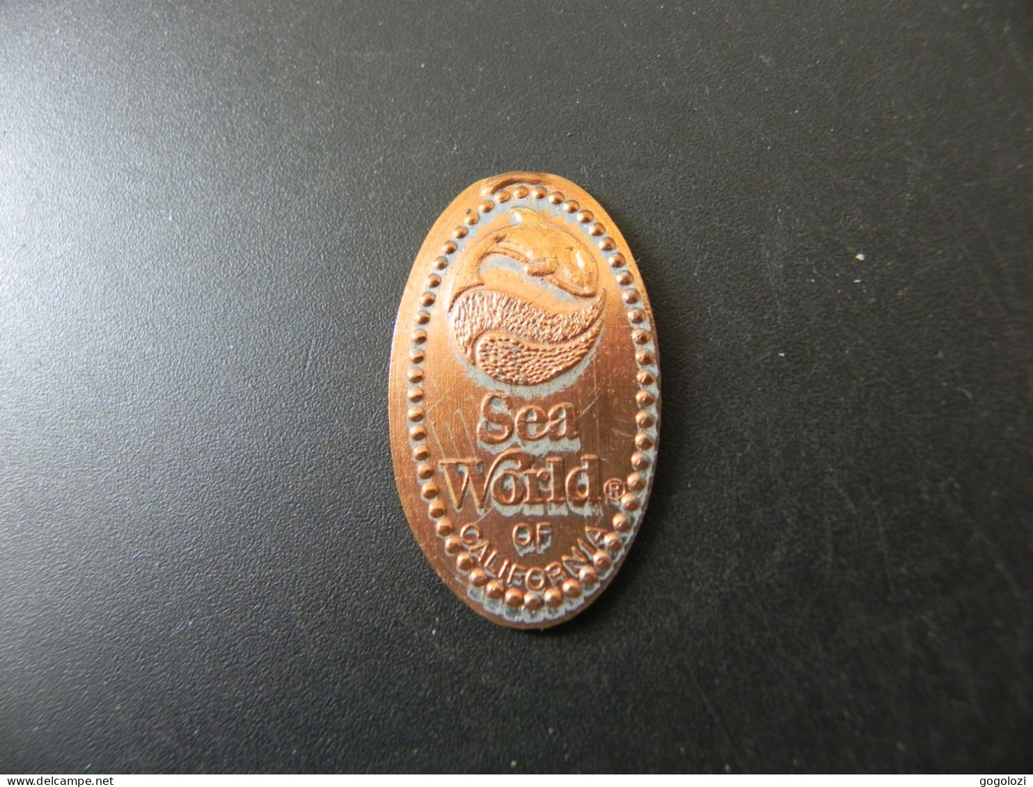 Jeton Token - Elongated Cent - USA - Sea World Of California - Monete Allungate (penny Souvenirs)