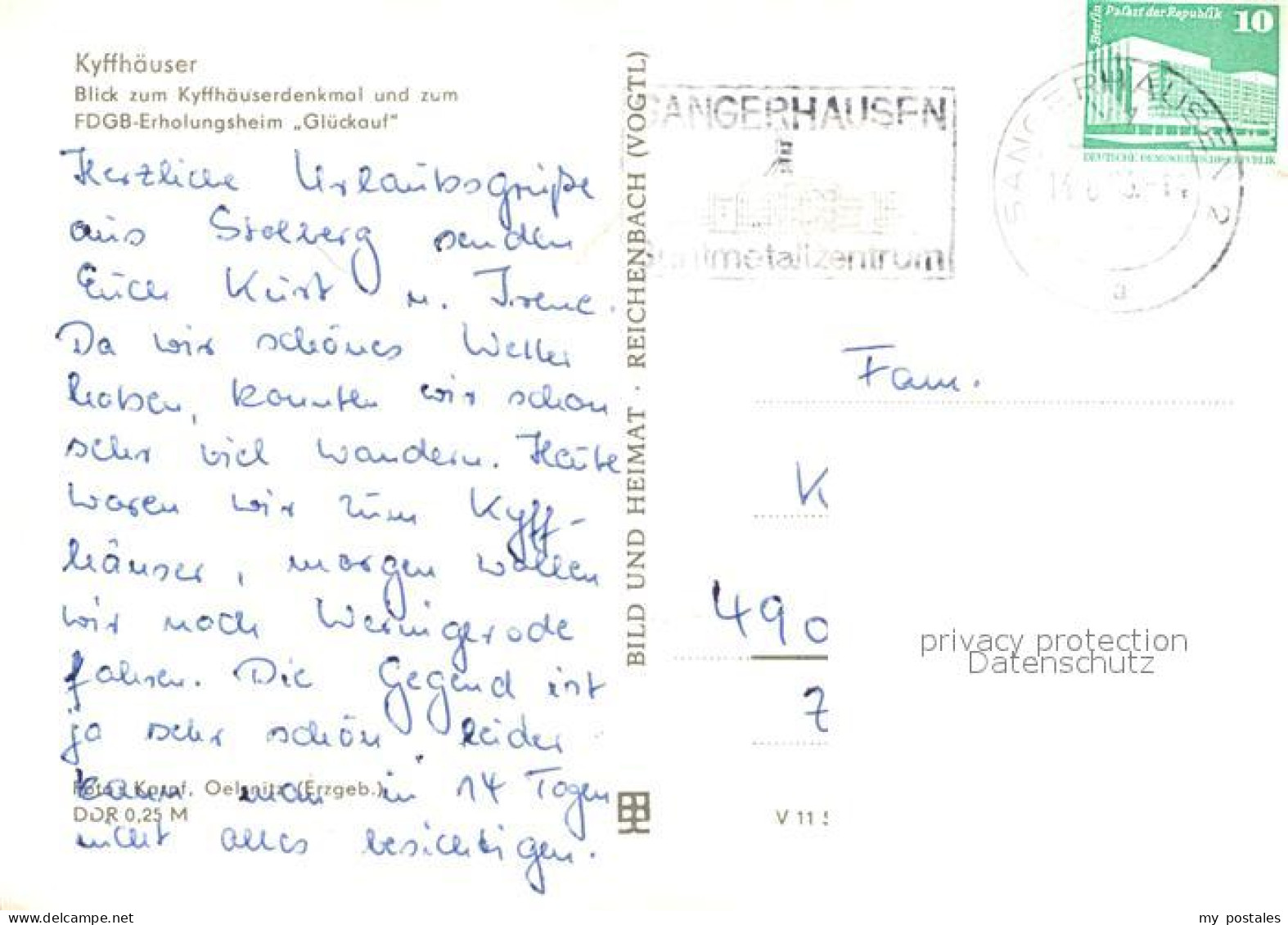 72927424 Kyffhaeuser Kyffhaeuserdenkmal Zum Erholungsheim Glueckauf Bad Frankenh - Bad Frankenhausen