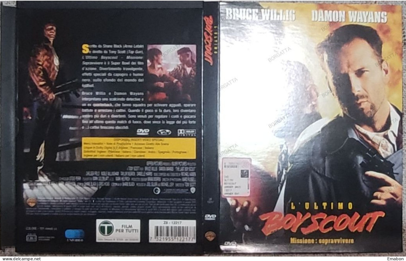 BORGATTA - AZIONE - Dvd  L' ULTIMO BOY SCOUT - BRUCE WILLIS, DAMON WAYANS - PAL 2 - WARNER 1999-  USATO In Buono Stato - Action, Adventure