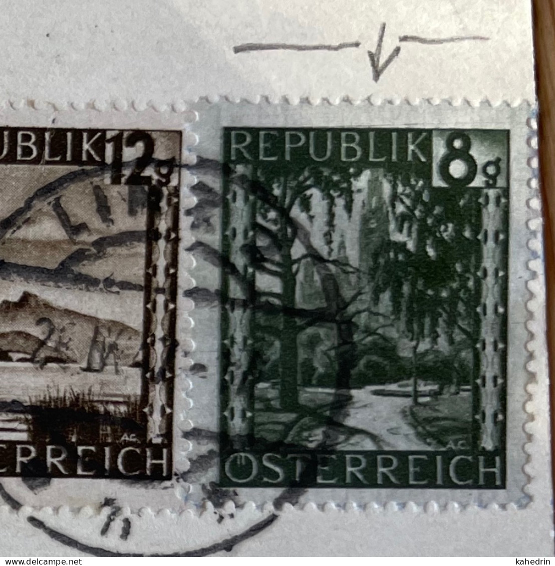Österreich / Austria 1947 Plattenfehler / Druckzufälligkeit Mi. # 744 : Horizontaler Strich Am Rand - Errors & Oddities