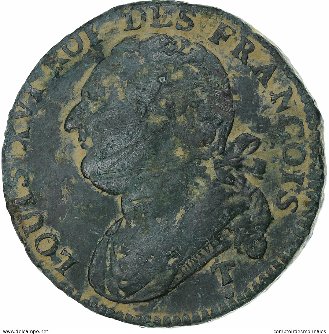 France, Louis XVI, 12 Deniers, 1792 / AN 4, Saumur, Métal De Cloche, TB+ - Otros & Sin Clasificación