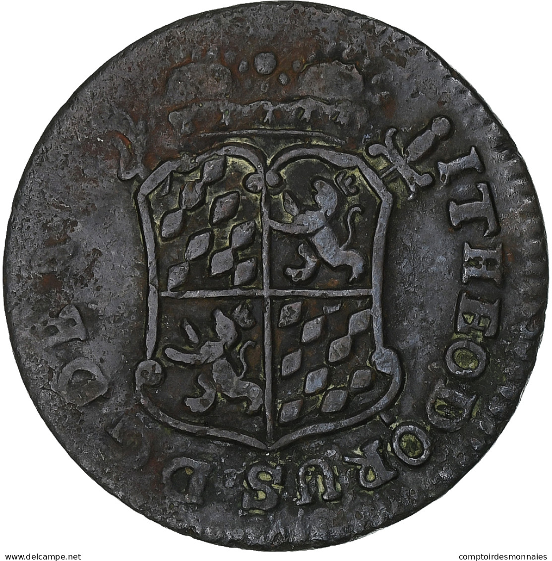 Principauté De Liège, John Theodore, Liard, 1744, Liege, Cuivre, TTB, KM:146 - Sonstige & Ohne Zuordnung