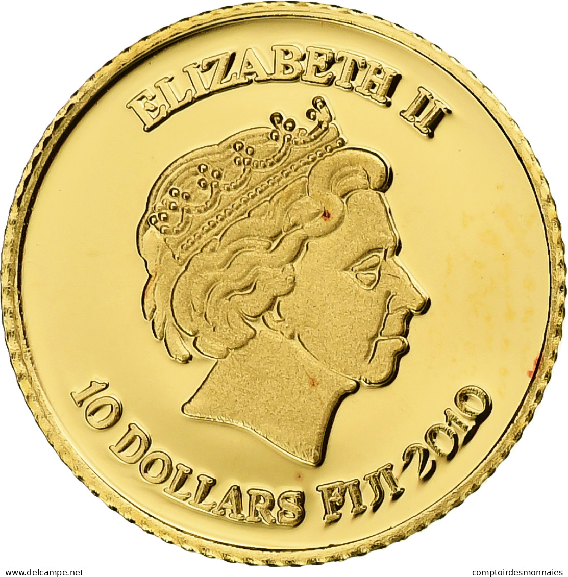 Fidji, Elizabeth II, 10 Dollars, History Of Ancient Egypt, 2010, BE, Or, FDC - Figi