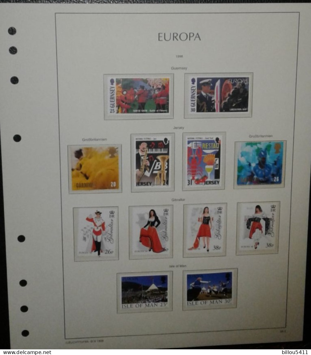 EUROPA 1994 à 2001 Neuf**  COLLECTION  en Album MAC