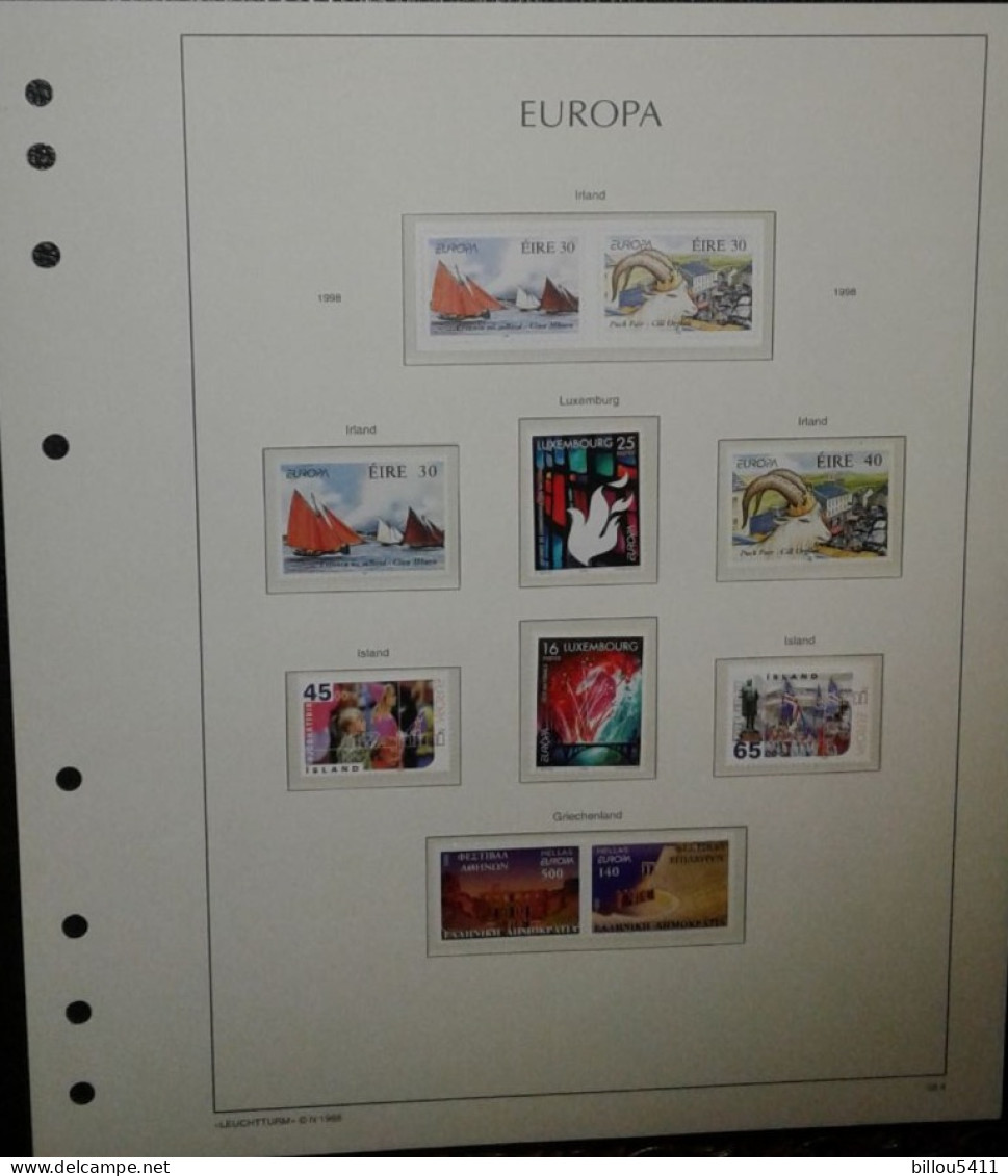 EUROPA 1994 à 2001 Neuf**  COLLECTION  en Album MAC