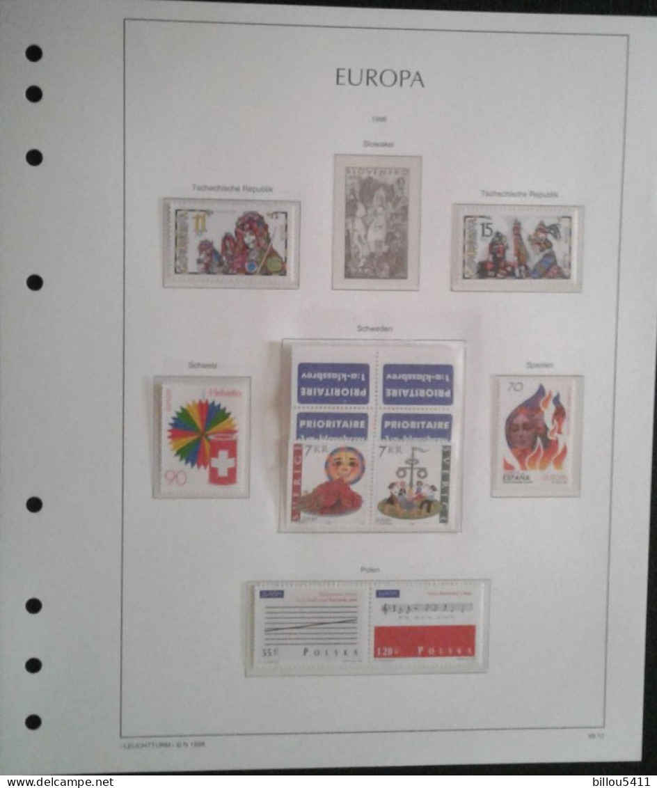 EUROPA 1994 à 2001 Neuf**  COLLECTION  en Album MAC