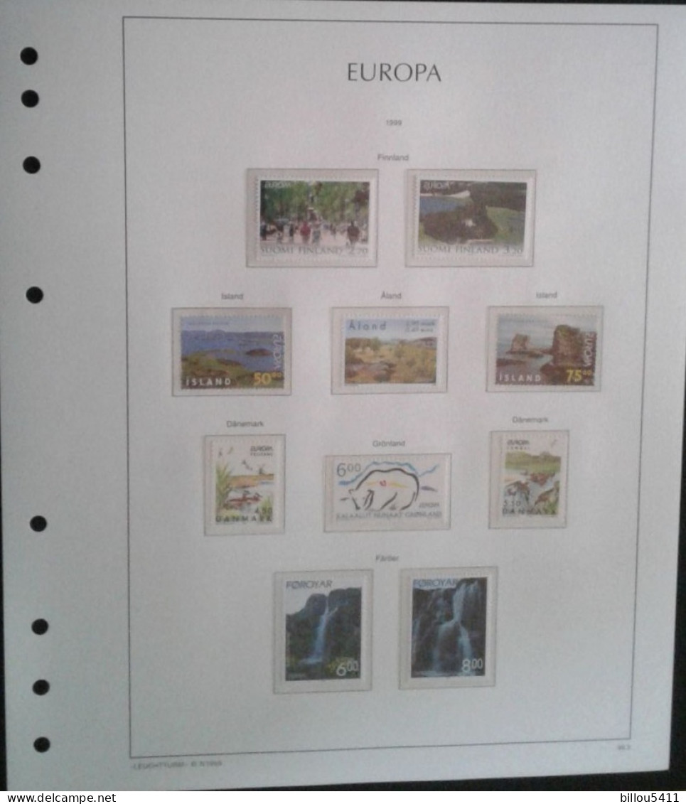 EUROPA 1994 à 2001 Neuf**  COLLECTION  en Album MAC