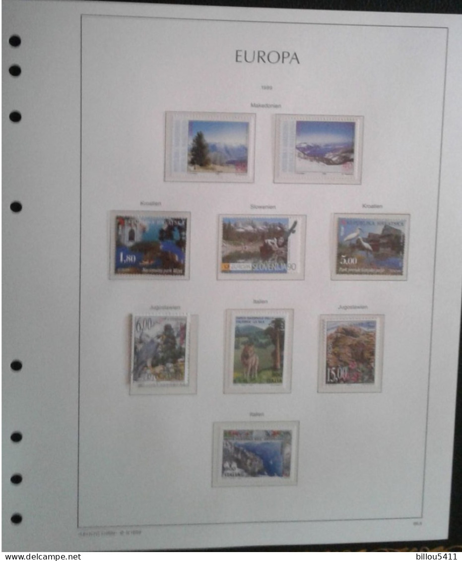 EUROPA 1994 à 2001 Neuf**  COLLECTION  en Album MAC