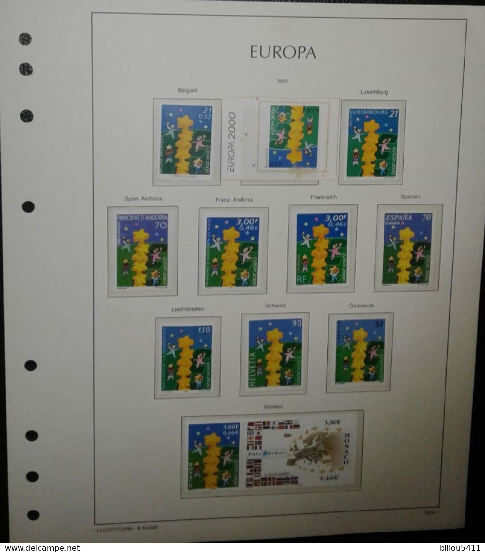 EUROPA 1994 à 2001 Neuf**  COLLECTION  en Album MAC