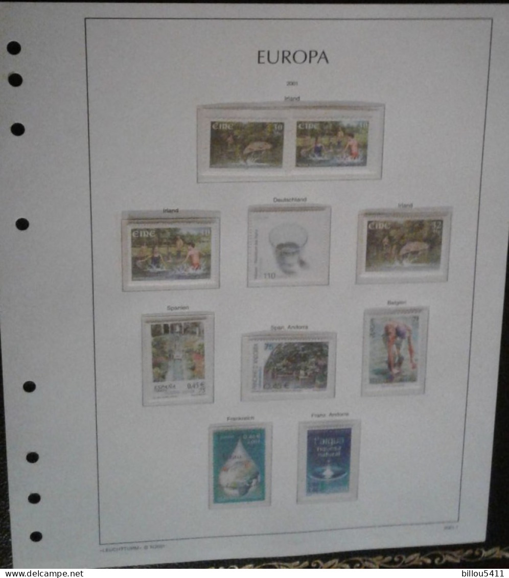 EUROPA 1994 à 2001 Neuf**  COLLECTION  en Album MAC