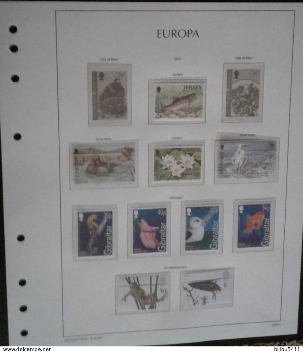 EUROPA 1994 à 2001 Neuf**  COLLECTION  en Album MAC