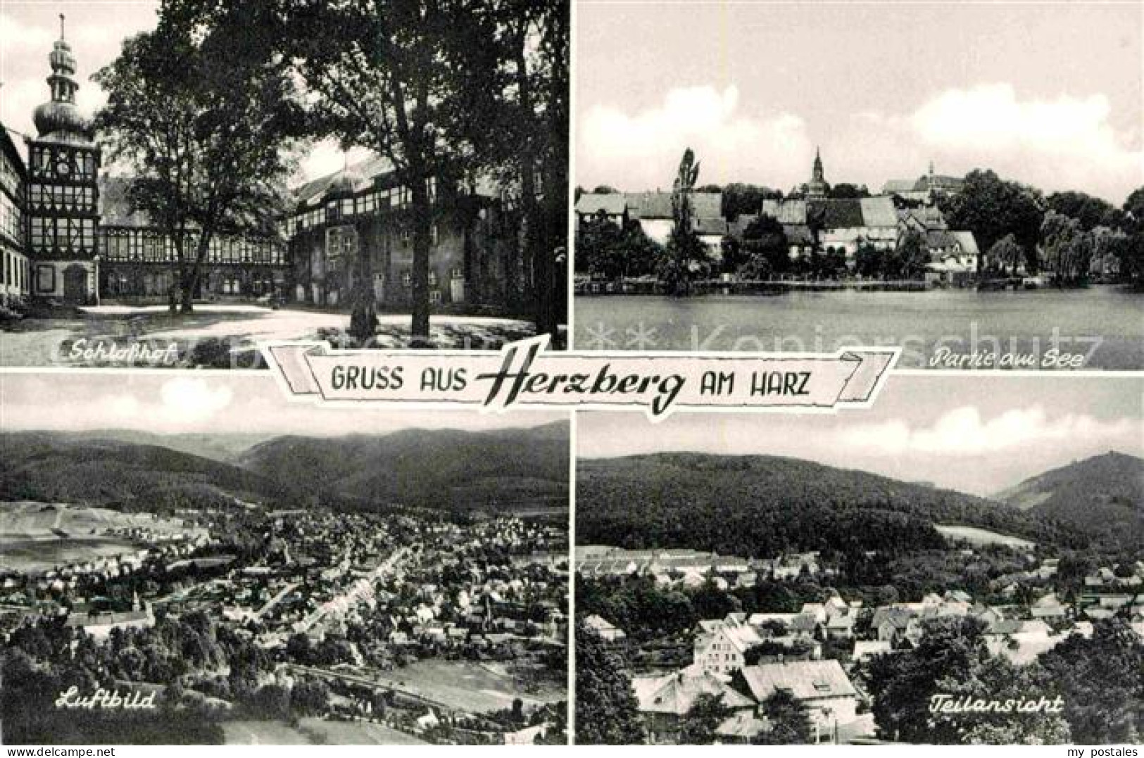 72893131 Herzberg Harz Schlosshof Luftaufnahme Panorama Herzberg Am Harz - Herzberg