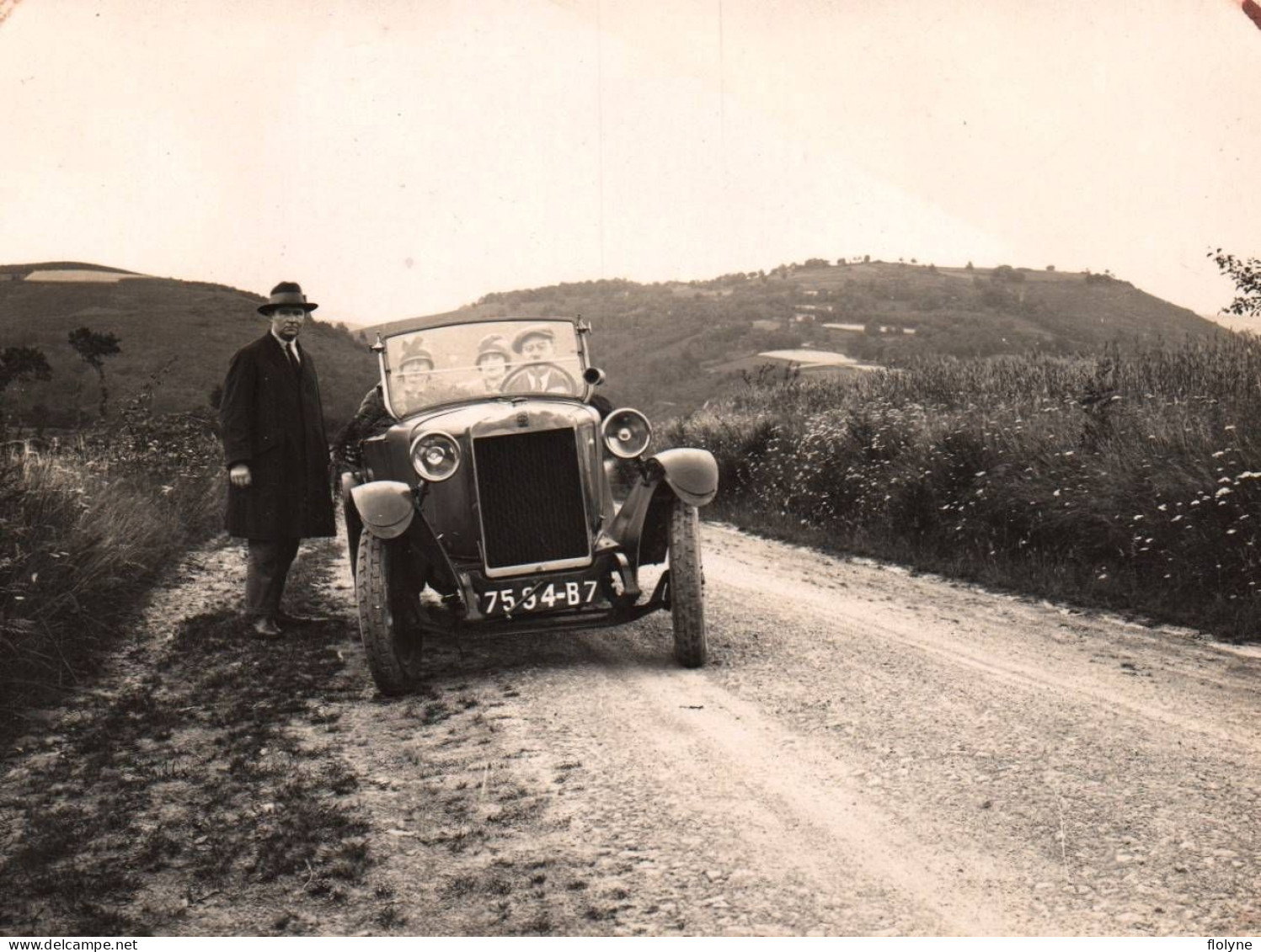 Automobile - Photo Ancienne Originale - Voiture Auto Ancienne De Marque ? - 8,5x11,5 Cm - PKW